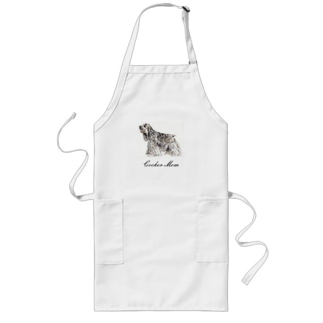 Delantal Largo Mamá, Cocker español Apron americano (Frente)
