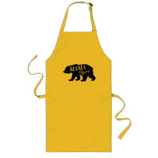 Delantal Largo Mamá Novelty Bear Funny Retro