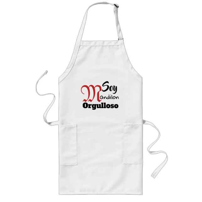 Delantal Largo mandilón de soja orgulloso mandil, apron (Frente)