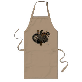 Delantal Largo Maquinaria Steampunk