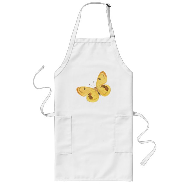 Delantal Largo Mariposa amarilla - Apron Bella Artes Vintage (Frente)