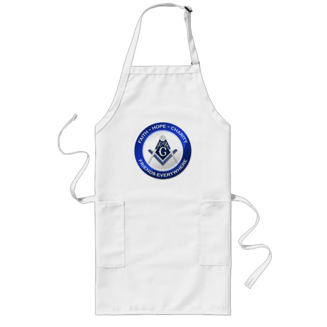 Delantal Largo Masonic Apron - Men (Frente)