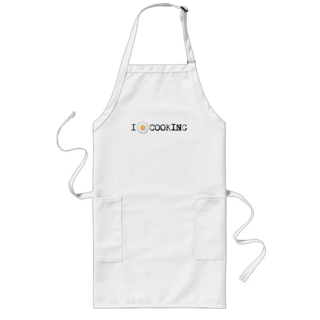 Delantal Largo Me encanta cocinar Apron (Frente)