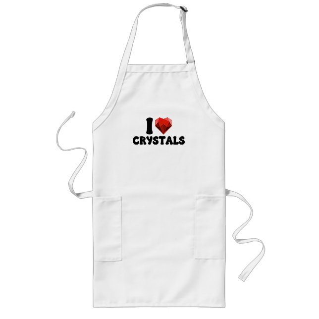 Delantal Largo Me Encanta Crystals Jewelry Maker Lapidary (Frente)