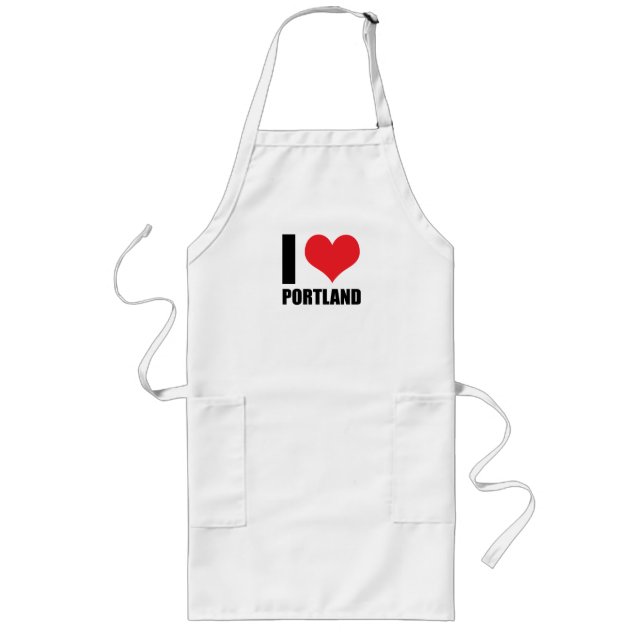 Delantal Largo Me encanta Portland  (Frente)