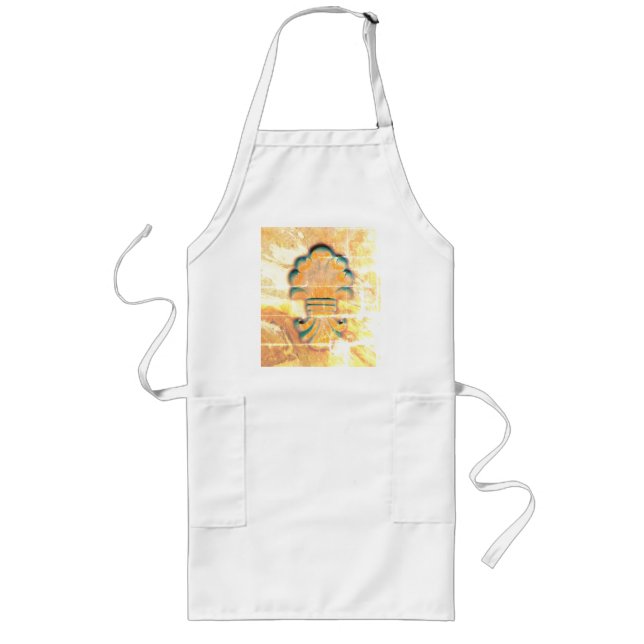 Delantal Largo Medallón de estilo italiano vintage (Frente)