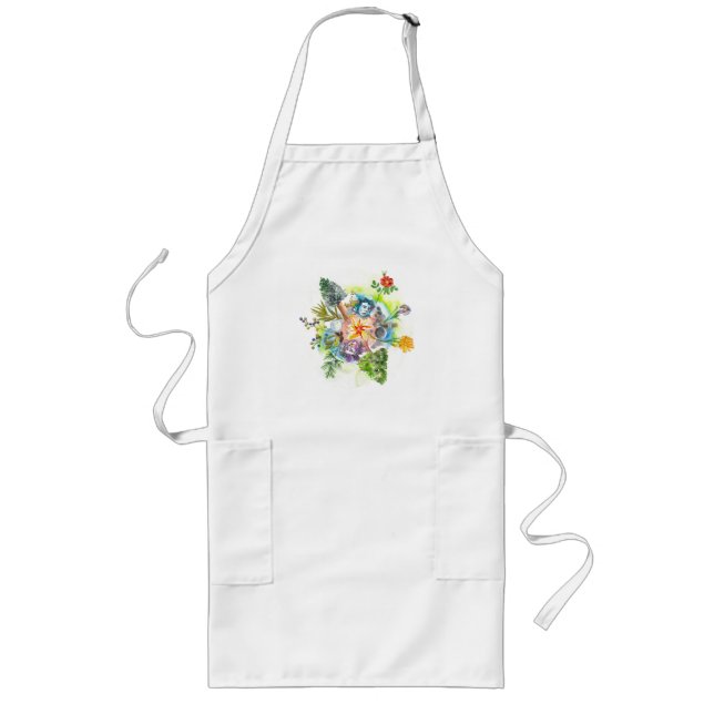 Delantal Largo Medicina de Mediana Vida Mandala Apron (Frente)