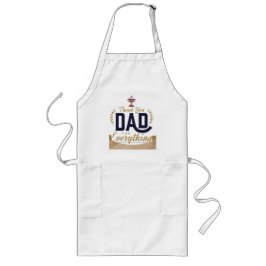 Delantal Largo Mejor Papá – Diseño de Agradecimiento