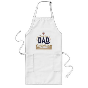 Delantal Largo Mejor Papá – Diseño de Agradecimiento