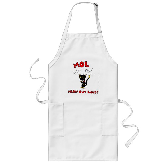 Delantal Largo Mel "MOL: MEOW OUT LOUD" Apron (Frente)