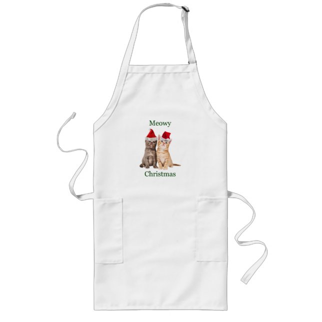 Delantal Largo Meowy Navidades Kitten Apron (Frente)