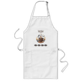 Delantal Largo Merchandising personalizado de café costero vintag