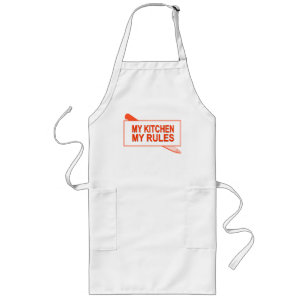 Delantal Largo Mi cocina. Mis reglas. Diseño de la diversión para