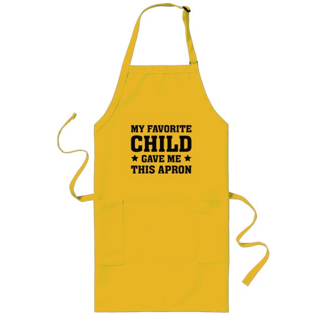 Delantal Largo Mi Hijo Favorito Me Dio Este Apron (Frente)