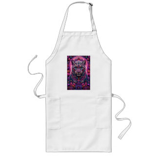 Delantal Largo Místico Mandala Floral de Pantera Neon