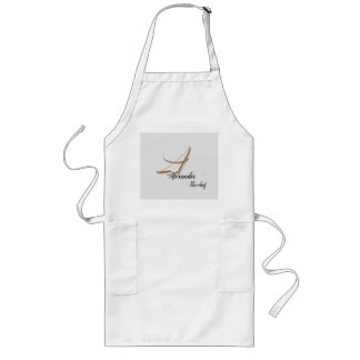 Delantal Largo Monograma inicial Apron