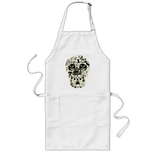 Delantal Largo Moon Skull Apron