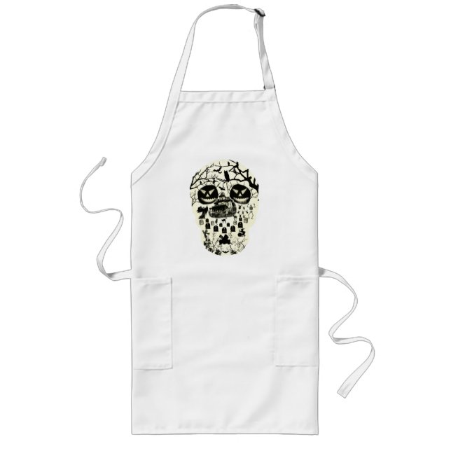 Delantal Largo Moon Skull Apron (Frente)