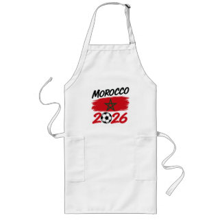 Delantal Largo Morocco 2026 Soccer Fan Football Supporter Pride