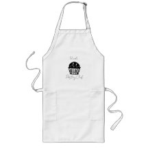 Muffin negro y blanco Pastry Chef blanco