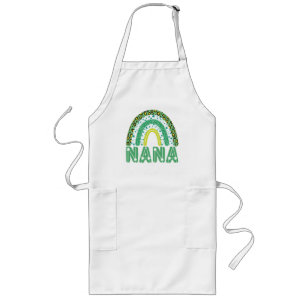 Delantal Largo Nana St Patricks Day Abuela Irlandesa Rainbow