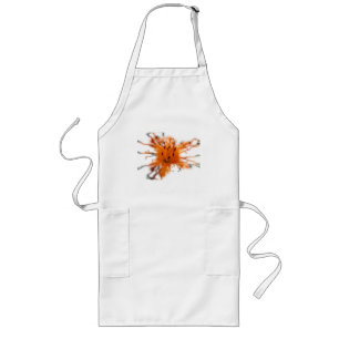 Delantal Largo Naranja Lily Apron