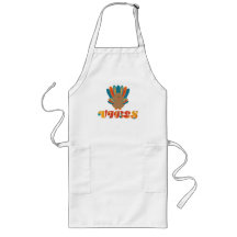 Naranja y Verde azulado Turquía Vibes Apron