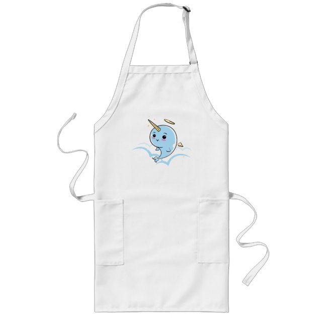 Delantal Largo Narwhal Angel Cutie (Frente)