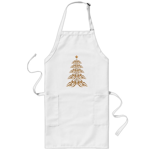 Delantal Largo Navidades Bell Tree Apron (Frente)