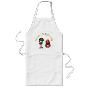 Delantal Largo Navidades de Cute Elf
