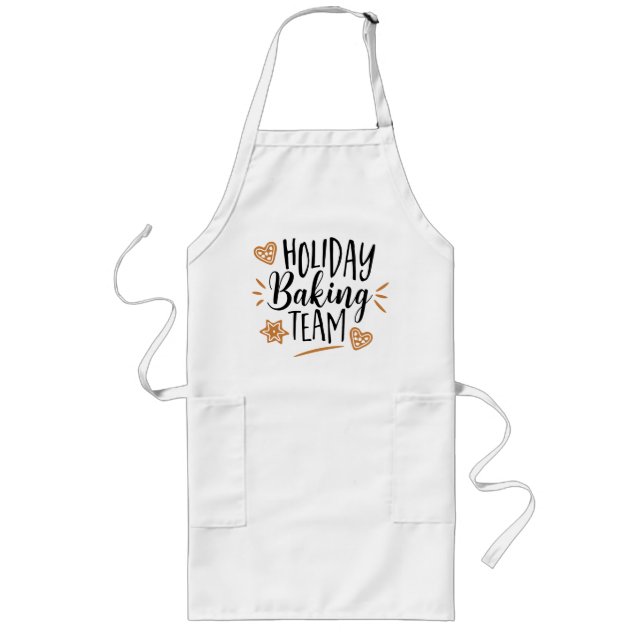 Delantal Largo Navidades de Holiday Baking Team (Frente)