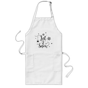 Delantal Largo navidades de "Let it Snow" Apron