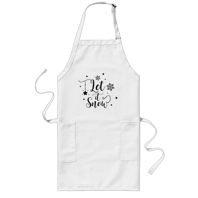 Delantal Largo navidades de "Let it Snow" Apron (Frente)