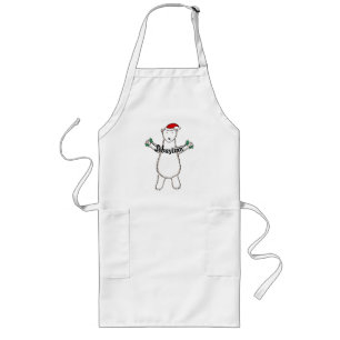 Delantal Largo Navidades de oso polar Navidades personalizados