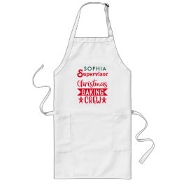 Delantal Largo Navidades del Supervisor de la Tripulación Persona