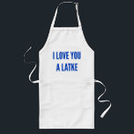 Delantal Largo Navidades Hanukkah te amo a un judío latke<br><div class="desc">Navidades Hanukkah te amo un viejo Apron judío latke</div>