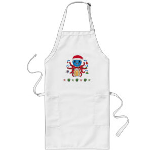 Delantal Largo Navidades Octopus Apron