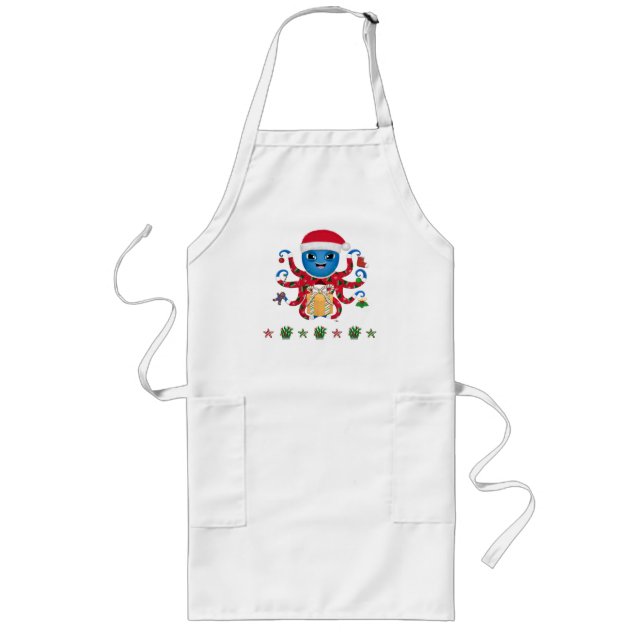Delantal Largo Navidades Octopus Apron (Frente)