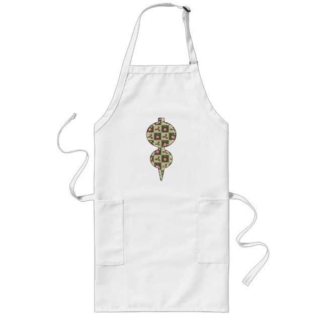 Delantal Largo Navidades Quilt Apron (Frente)