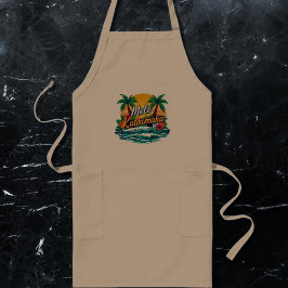 Delantal Largo Navidades tropicales de Mele Kalikimaka