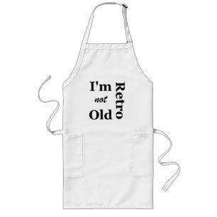 Delantal Largo No soy viejo soy retro Apron