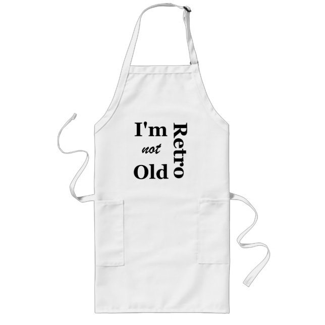 Delantal Largo No soy viejo soy retro Apron (Frente)