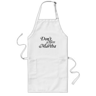 Delantal Largo No te metas con Martha Apron