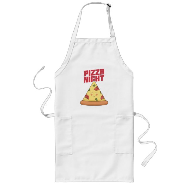 Delantal Largo Noche de Pizza   (Frente)