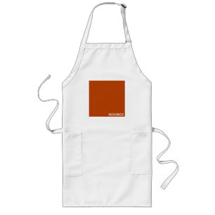 Delantal Largo Nombre de color rojo marrón de Rooibos