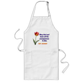 Delantal Largo Obey God Apron