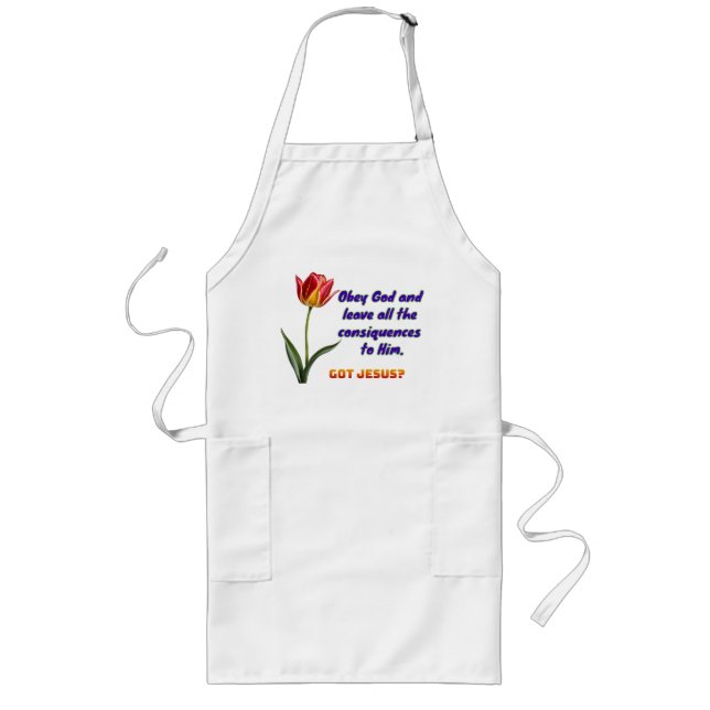 Delantal Largo Obey God Apron (Frente)