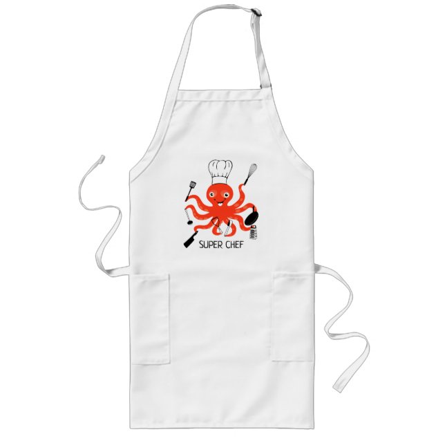 Delantal Largo Octopus de Super Chef (Frente)
