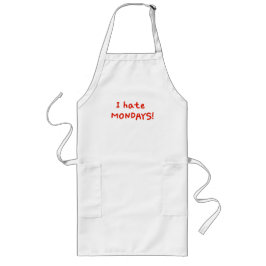Delantal Largo ¡Odio los lunes!