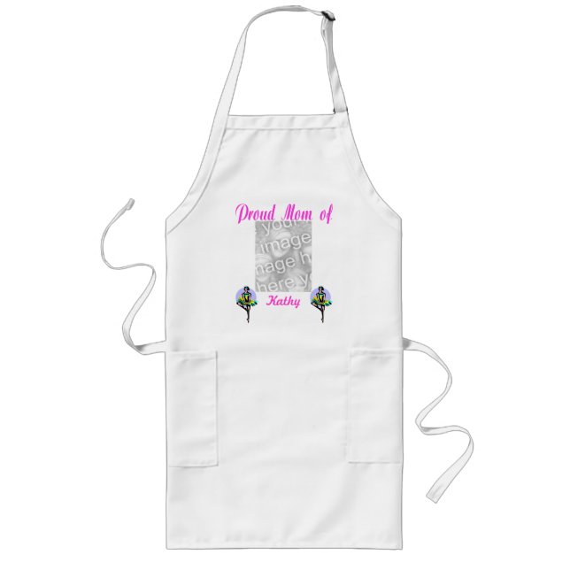 Delantal Largo Orgullosa Mamá Apron (Frente)